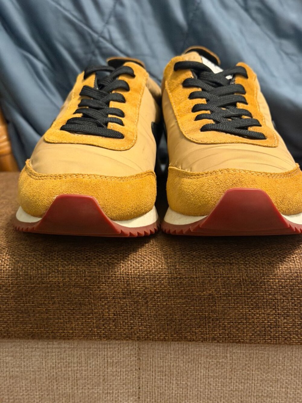 Rag & Bone Retro Runner Sneakers in Mustard - Women's Size 8 - Picture 8 of 13